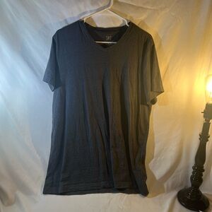 George Men's Dark Gray V-Neck T-Shirt